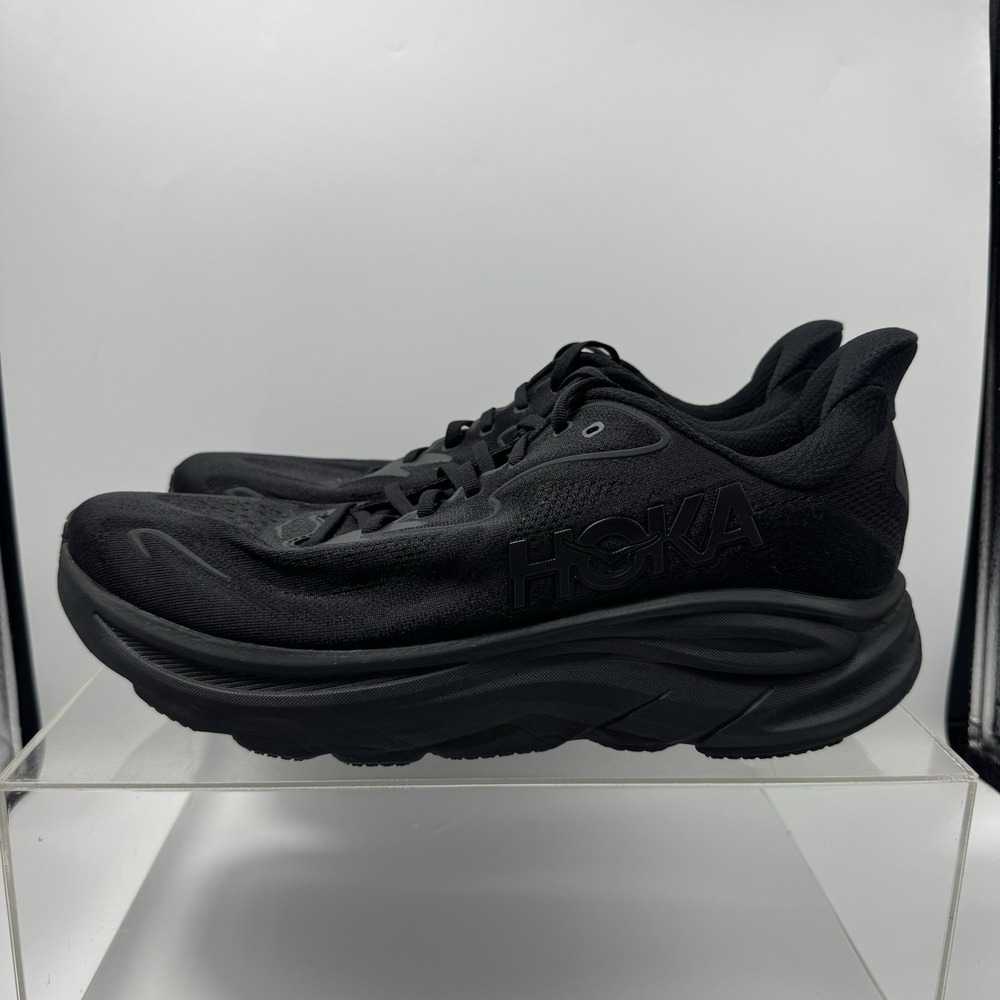 Hoka One One Clifton 10 Black 1162030 BBLC Running Shoe Men's Size 14